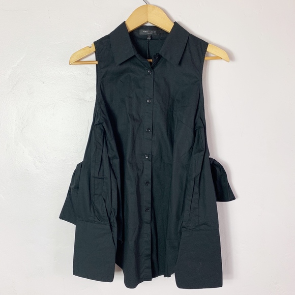 Romeo & Juliet Black Cold shoulder top - Picture 3 of 7